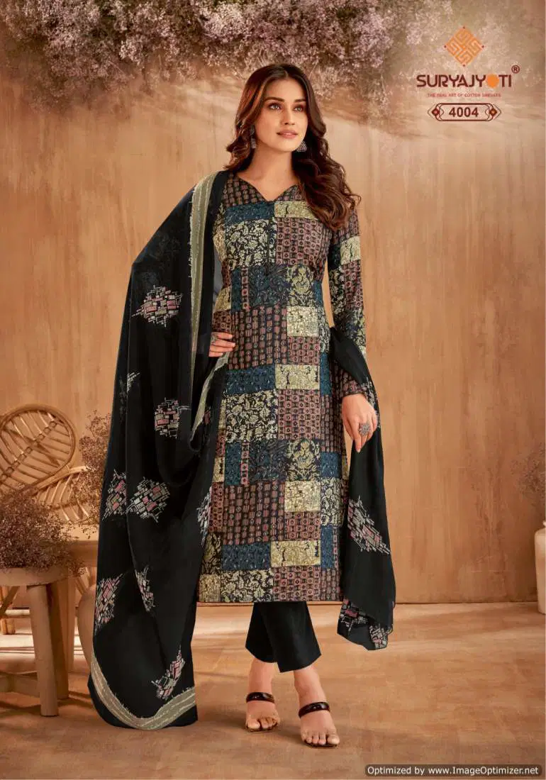 Naishaa Vol 40 By Suryajyoti Jaam Satin Cotton Dress Material Wholesale Shop In Surat